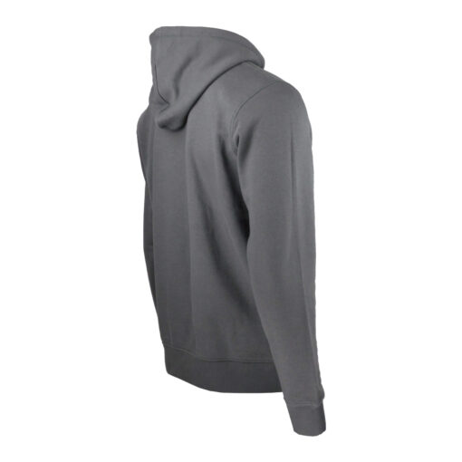 organic hoodie grau back side